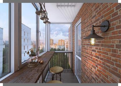 Настенное освещение лоджии в Королеве