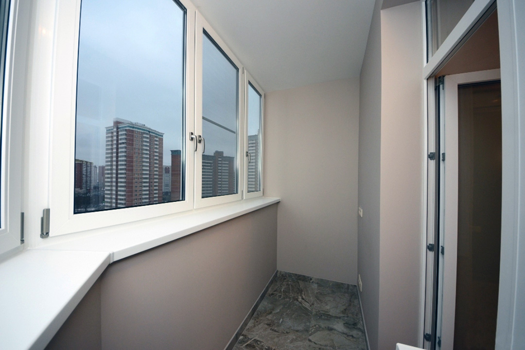 Отделка балконов и лоджий гипсокартоном в Королеве